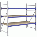 KIT RAYONNAGE DÉPART 2000X2200X1100 MM 3 NIVEAUX 1650 KG - BITO