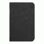LOT DE 5 - CAHIER PIQUÉ AGE BAG 9X14CM 96 PAGES LIGNÉ - NOIR