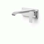 MITIGEUR LAVABO MURAL AVEC BEC CASCADE CHROMÉ - TRES 00630013