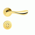POIGNÉES DE PORTE SUR ROSACES RONDES SÉRIE R79 STOCKHOLM - ZAMAK POLI - À CONDAMNATION KARCHER DESIGN