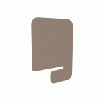 SÉPARATEUR DE BUREAU ACOUSTIQUE LATÉRAL PAULINE EN PET 12 MM - L 60 X H 80 CM - SABLE