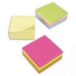 5 ETOILES BLOC CUBE 320 FEUILLES NOTE REPOSITIONNABLES JAUNES 76X76 MM