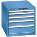 ARMOIRE BLEU CAP. 564X725X533 AVEC 5 TIR. 75KG _ 78.511.040 - LISTA