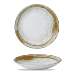ASSIETTE COUPE CREUSE ROND BEIGE PORCELAINE Ø 28 CM FINCA DUDSON