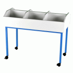 BAC POLYVALENT MOBILE ZÉDIA JAUNE RAL 1023 - MANUTAN COLLECTIVITÉS