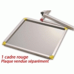 CADRE SUPERPOSABLE ROUGE 35 X 35 X 1.5 CM