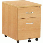 CAISSON MOBILE 2 TIROIRS QUATUOR BLANC - MANUTAN COLLECTIVITÉS