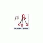 ELINGUE CHAINE 3 BRINS - EXTRÉMITÉ : ANNEAUX - CMU 6700 KG (CLASSE 80)