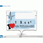 ETIQUETTES RAPID'ETIQ N°3 LOVE POISSONNIER À  ROUES ET À  PIQUE