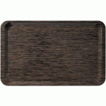 LOT DE 25 - PLATEAU STRATIFIÉ GN 1/1 53 X 32,5 CM - WENGÉ