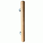 PAIRE DE BÂTONS DE MARÉCHAL EN HÊTRE Ø 42 MM - ENTRETOISE EN INOX 316 - HAUTEUR 800 MM DESIGN PRODUCTION