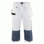 PANTACOURT PEINTRE BLANC TAILLE 48C - BLAKLADER