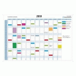 PLANNING MAGNÉTIQUE ANNUEL 14 COLONNES EXACOMPTA