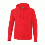 SWEAT À CAPUCHE ENFANT - ERIMA - ESSENTIAL TEAM ROUGE/GREY