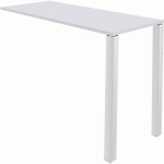 TABLE LOUNGE 2 PIEDS L80 X P80 X H105 BLANC / BLANC