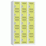 VESTIAIRE 3 COLONNES 300MM 5 CASES CLÉS ANIS - VINCO