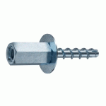 VIS BÉTON EN ACIER ZINGUÉ TÊTE HEXAGONALE TARAUDÉE TMK M8/M10 - PAR 50 G&B FISSAGGI
