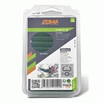 AGRAFE À GRILLAGE OMEGA 16MM VERTE BOÎTE DE 1250 - EDMA - 044201