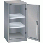 ARMOIRE GRIS PIGEON 500X400X1000 AVEC 2 RAYONS AMO. - LISTA