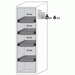 ARMOIRE S-PHOENIX VOL.2-90 S90.196.060.075.FDACR GRIS - ASECOS