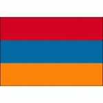 DRAPEAU ARMÉNIE : DIMENSIONS - 50 X 75 CM