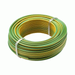 FIL RIGIDE HO7V-U - 1,5 MM² - 25 M - JAUNE/VERT DEBFLEX