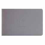 LOT DE 10 - CROK'BOOK CARNET PIQUÉ 24F 17X11CM 90G I - GRIS CLAIR