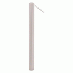 POTELET CARREFOUR Ø76 MM CHAINES 1 ANNEAU GALVA GRIS 7044 - PROCITY
