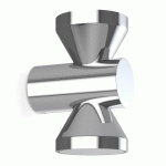 PUJOL ILUMINACIÓN APPLIQUE LED KEY À 2 LAMPES, CHROMÉE