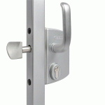 SERRURE LS TYPE INDUSTRIEL POUR PORTAIL COULISSANT TUBE 60MM ARGENT - LOCINOX - P00015129-SILV