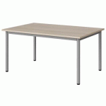 TABLE MALIBU 120X80 T3 4P STRA ABS ACACIA/GRIS 9006