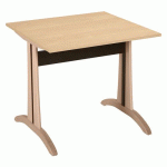 TABLE MIKADO 80 X 80 CM STRATIFIÉ ABS - ÉRABLE/BOULEAU - SUNSET CREATION