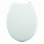 ABATTANT WC - MDF - CHARNIÈRES ZINC - BLANC MSV