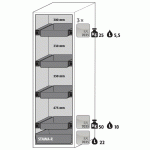 ARMOIRE S-PHOENIX VOL.2-90 S90.196.060.075.FDAC GRIS - MANUTAN COLLECTIVITÉS