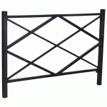 BARRIÈRE LOSANGE 1.50 M - ZINC NOIR 9005 - PROCITY