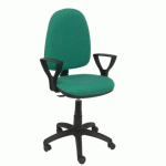 CHAISE DE BUREAU AYNA - ACCOUDOIRS FIXES - VERT ÉMERAUDE