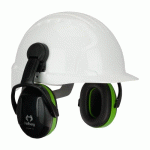 COQUILLES ANTIBRUIT SECURE 1 POUR CASQUE DE CHANTIER -PAR PAIRE -VERT PIP