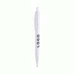 STYLO BILLE RÉTRACTABLE UNI PUBLICITAIRE BLANC - MARQUAGE 1 COULEUR