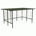 ABRI FUMEURS BEAUFORTAIN 405 X 244 M VERT SAPIN - ABRI PLUS