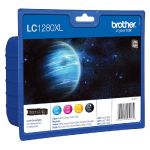 BROTHER CARTOUCHE D'ENCRE LC1280XLVALBP (LC-1280XLVALBP) - PACK DE 4 - GRANDE CAPACITÉ - COULEUR: NOIR, CYAN, JAUNE, MAGENTA (LOT DE 4 CARTOUCHES)