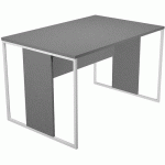 BUREAU PIEDS CADRES MÉTAL RAZOR 120CM - ANTHRACITE/BLANC - ARTARREDI