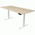 BUREAU RÉGLABLE MOVE 1 - BLANC - 180X80 CM - ÉRABLE - KERKMANN