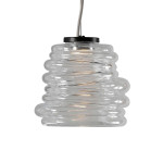 KARMAN BIBENDUM SUSPENSION LED Ø 15CM TRANSPARENTE