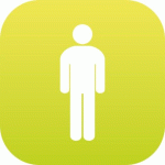 LOT DE 2 - PLAQUE PLEXI HOMME - 120 X 120 MM - VERT CLAIR