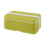 LUNCH BOX MIYO À UN BLOC - BLANC - VAISSELLE JETABLE ET INCASSABLE PERSONNALISÉE