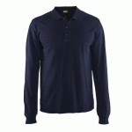 POLO MANCHES LONGUES MARINE TAILLE 4XL - BLAKLADER