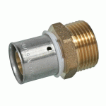 RACCORD DROIT À SERTIR PER MÂLE 12 M3/8 - SOMATHERM - 3303-12-12