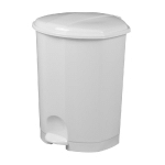 ROSSIGNOL POUBELLE A PEDALE PLASTIQUE PRIMA - 30 L - BLANC