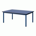 TABLE MALIBU 120X80 T1 4P STR ANTIB BLEU U525/NOIR BLEU 5005