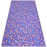 TAPIS ENFANT NUMBERS VIOLET NOMBRES, ALPHABET, CHIFFRES PURPLE 200X500 CM